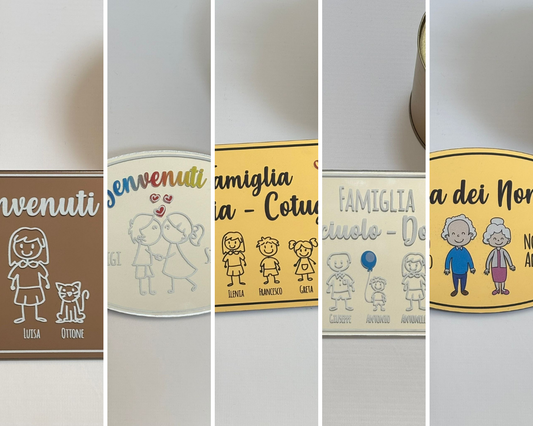 Targhette Fuori Porta per Famiglie