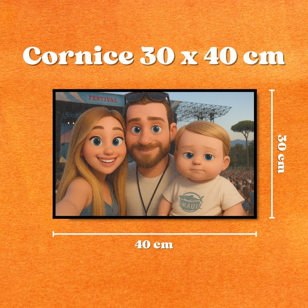 Ritratto Personalizzato stile Cartoon 3D