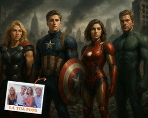 Ritratto Personalizzato stile Avengers