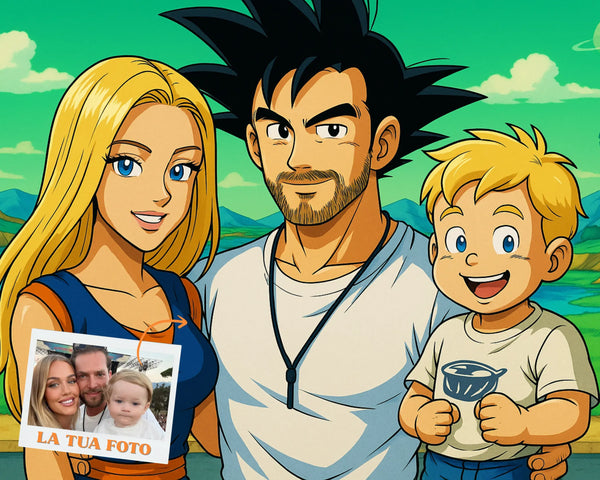Ritratto Personalizzato stile Dragonball