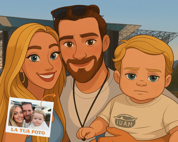 Ritratto Personalizzato stile Cartoon 2D