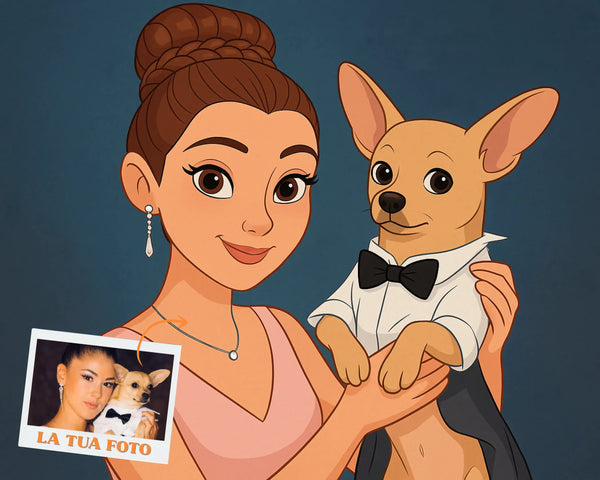 Ritratto Personalizzato stile Cartoon 2D