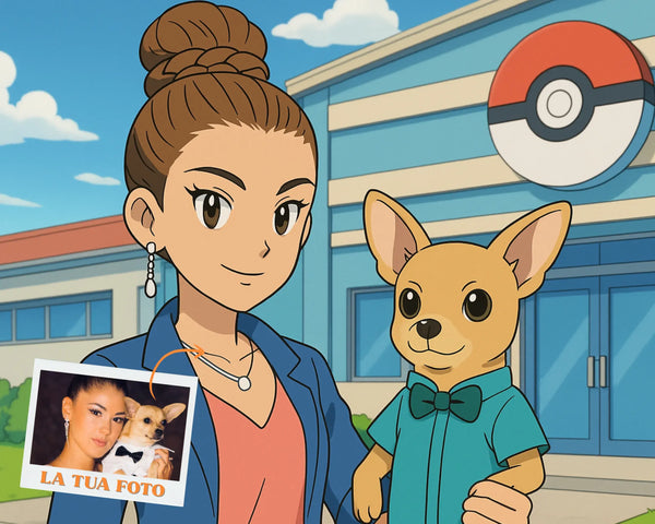 Ritratto Personalizzato stile Pokemon