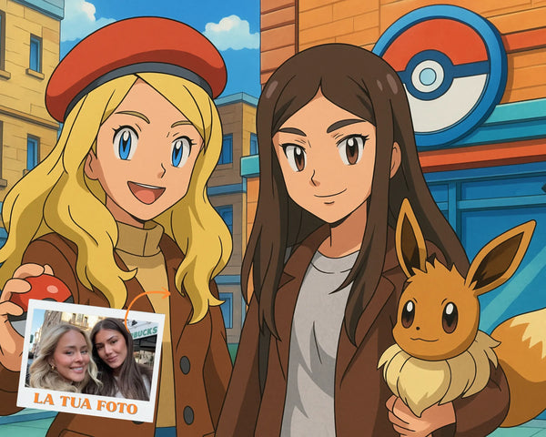 Ritratto Personalizzato stile Pokemon
