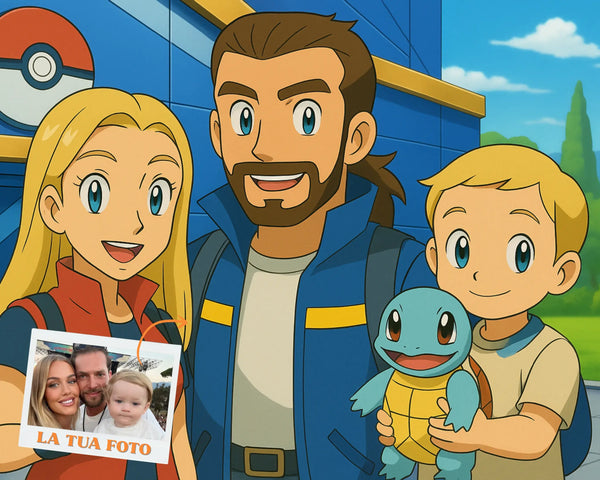 Ritratto Personalizzato stile Pokemon