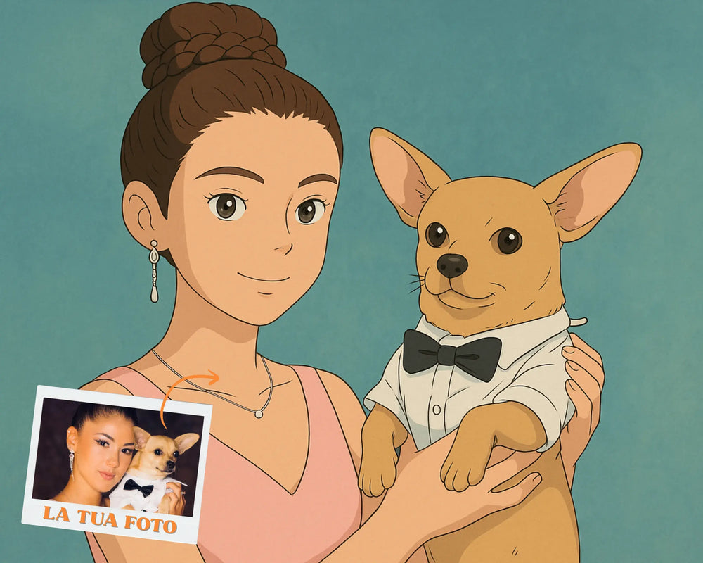 Ritratto Personalizzato stile Ghibli