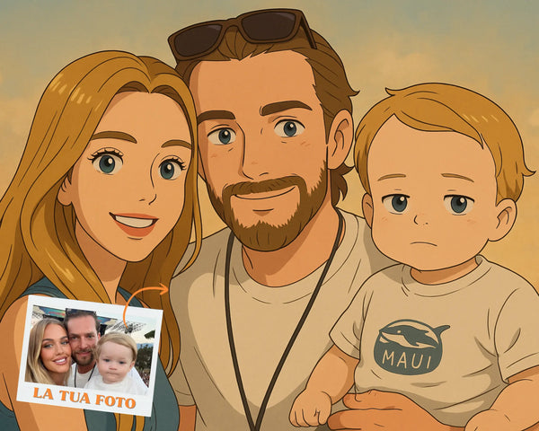 Ritratto Personalizzato stile Ghibli