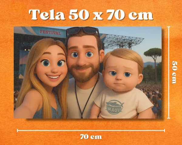 Ritratto Personalizzato stile Cartoon 3D