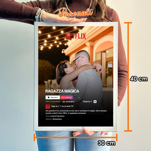 Poster Personalizzato stile Netflix