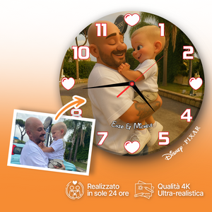 Orologio in Vetro Personalizzato Disney