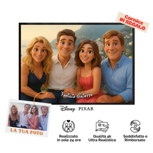 Ritratto Personalizzato stile Cartoon 3D