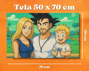 Ritratto Personalizzato stile Dragonball