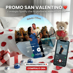 Sound Memory™ - L'Orologio Musicale Spotify In Vetro da 35 cm