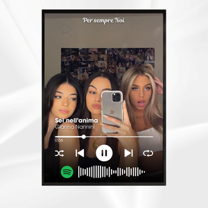Poster Personalizzato stile Spotify
