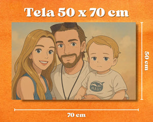 Ritratto Personalizzato stile Ghibli