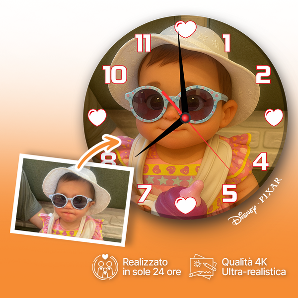 Orologio in Vetro Personalizzato Disney