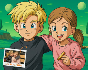 Ritratto Personalizzato stile Dragonball