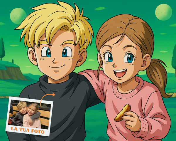 Ritratto Personalizzato stile Dragonball