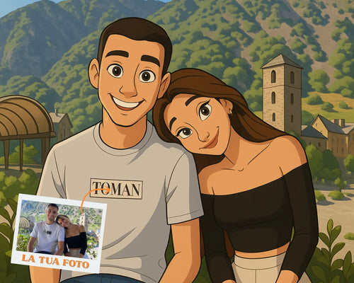 Ritratto Personalizzato stile Cartoon 2D