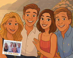 Ritratto Personalizzato stile Cartoon 2D