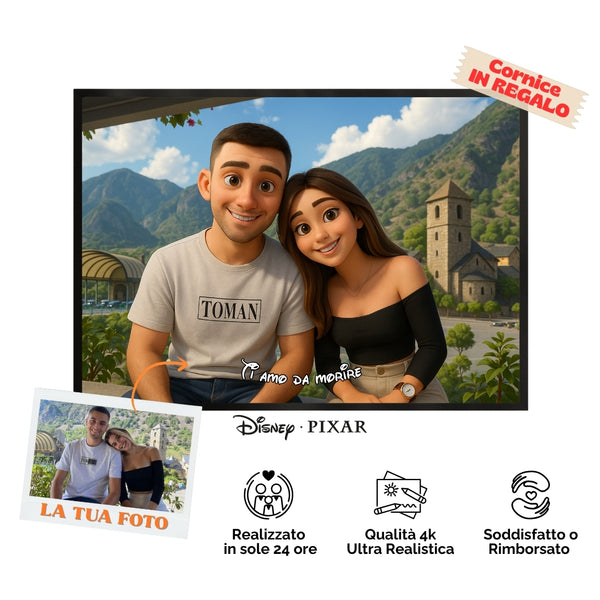 Ritratto Personalizzato stile Cartoon 3D