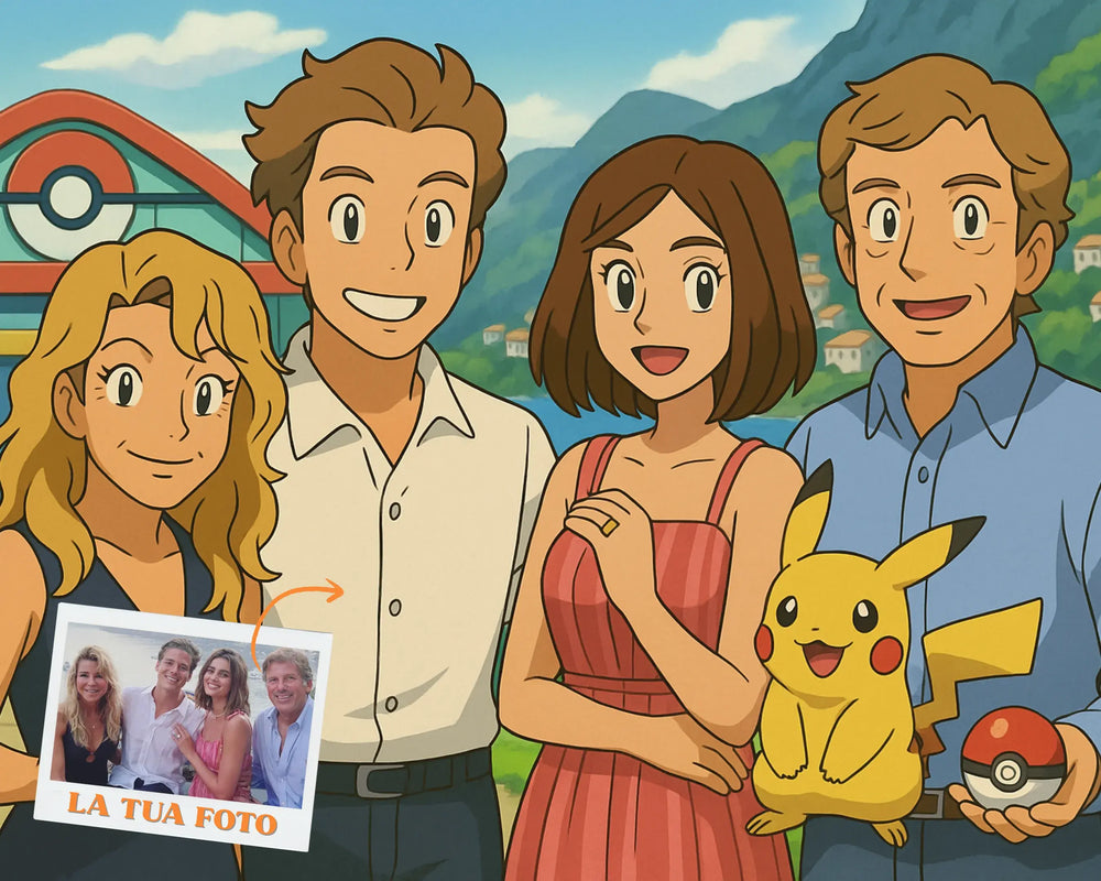 Ritratto Personalizzato stile Pokemon