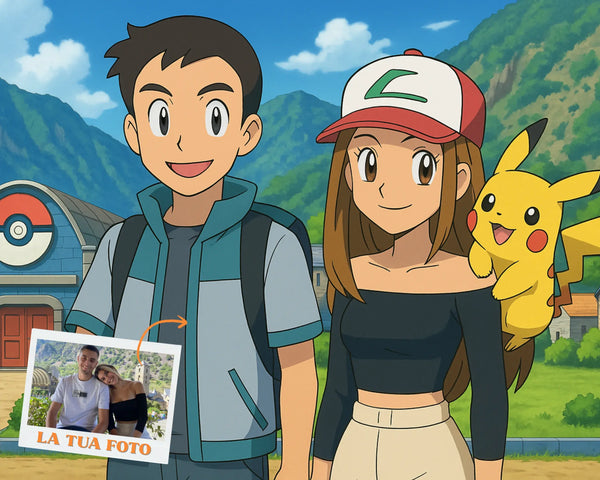 Ritratto Personalizzato stile Pokemon