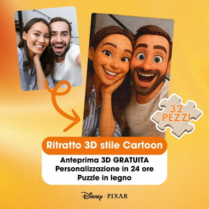 Puzzle Cartoon 3D Personalizzato Toonify me