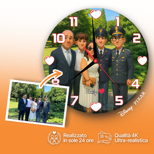 Orologio in Vetro Personalizzato Disney