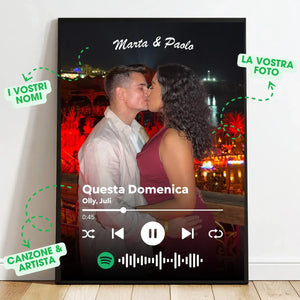 Poster Personalizzato stile Spotify