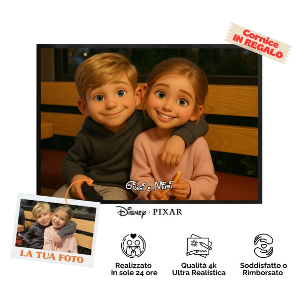 Ritratto Personalizzato stile Cartoon 3D