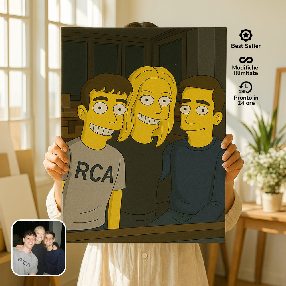 Ritratto su Tela Personalizzato - Yellow