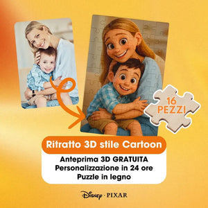 Puzzle Cartoon 3D Personalizzato Toonify me