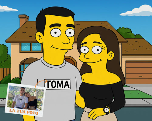 Ritratto Personalizzato stile Simpson