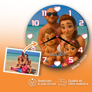 Orologio in Vetro Personalizzato Disney