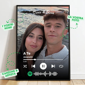 Poster Personalizzato stile Spotify