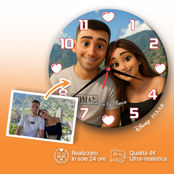 Orologio in Vetro Personalizzato Disney