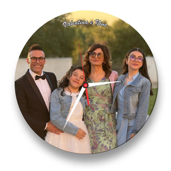 Orologio in Vetro Personalizzato con Foto
