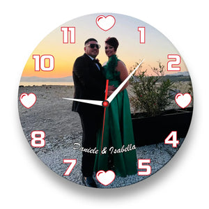 Orologio in Vetro Personalizzato con Foto