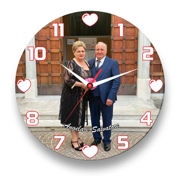 Orologio in Vetro Personalizzato con Foto