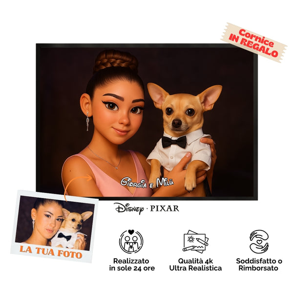 Ritratto Personalizzato stile Cartoon 3D