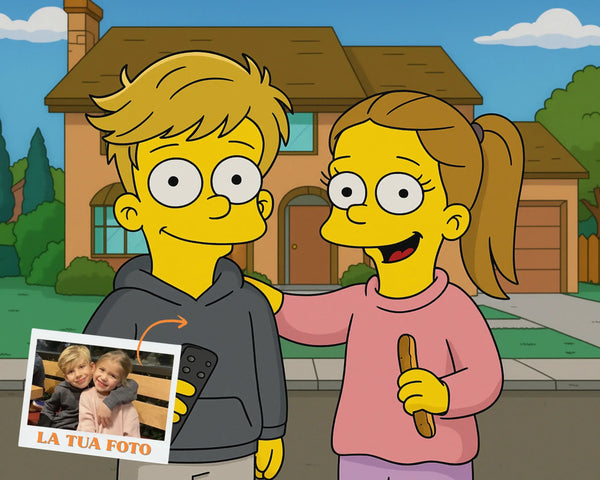 Ritratto Personalizzato stile Simpson