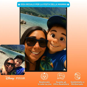 Ritratto 3D Stile Cartoon Personalizzato