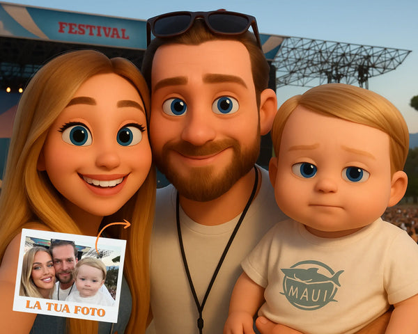Ritratto Personalizzato stile Cartoon 3D