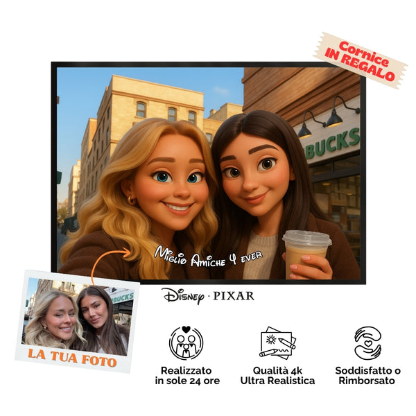 Ritratto Personalizzato stile Cartoon 3D