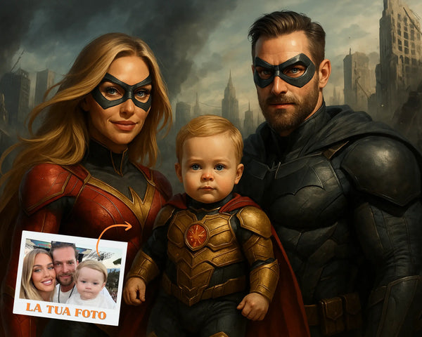 Ritratto Personalizzato stile Avengers
