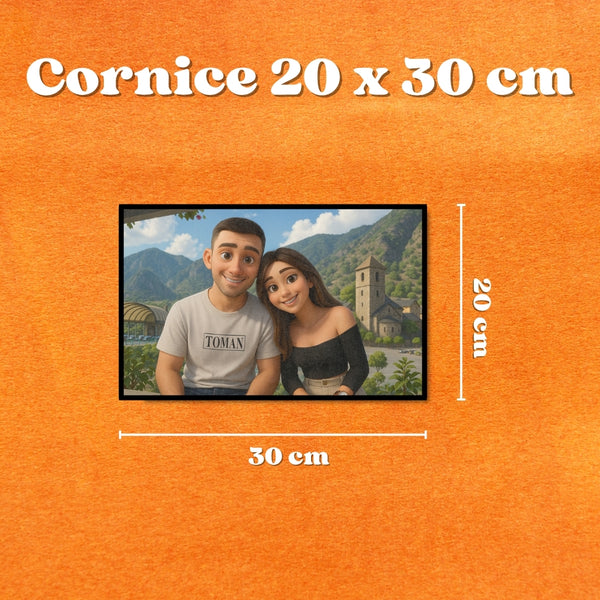 Ritratto Personalizzato stile Cartoon 3D