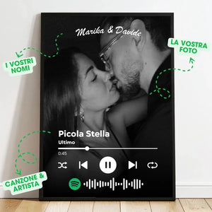 Poster Personalizzato stile Spotify