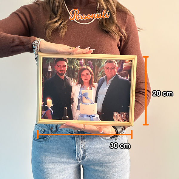 Ritratto 3D Stile Cartoon Personalizzato