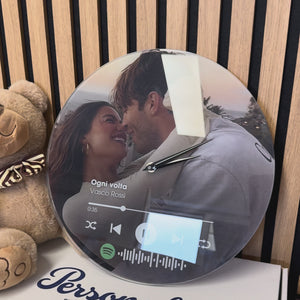 Orologio in Vetro Personalizzato Spotify